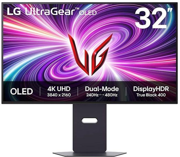 LCD LG 31.5" 32GS95UV-B UltraGear черный {OLED 240Hz} фото 1