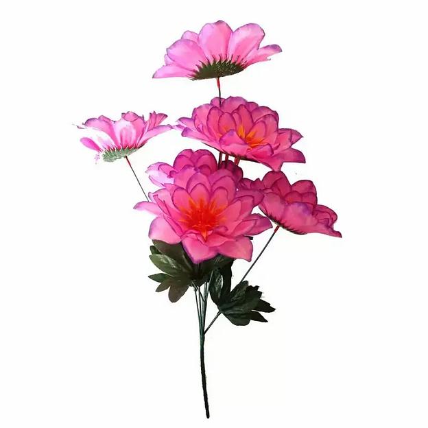 Букет с георгинами на 7 голов 51см 381-597 фото 4