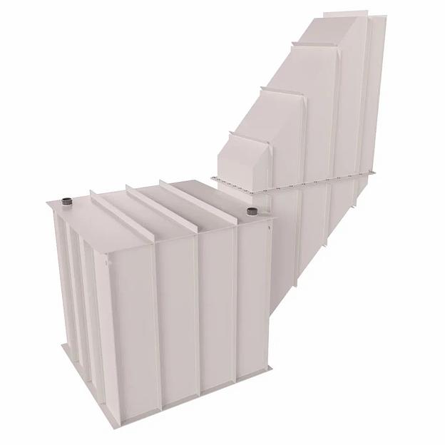 Пластиковый погреб Экосети БВ2 с двумя боковыми дверьми фото 1