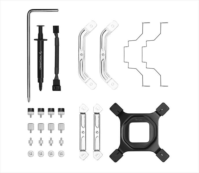 Кулер для процессора DEEPCOOL AK500 DIGITAL PRO WH LGA20XX/1700/1200/115X/AM5/AM4 (TDP 240W, PWM, Fan 120mm, 5 тепл. трубок, ARGB, белый) RET фото 9