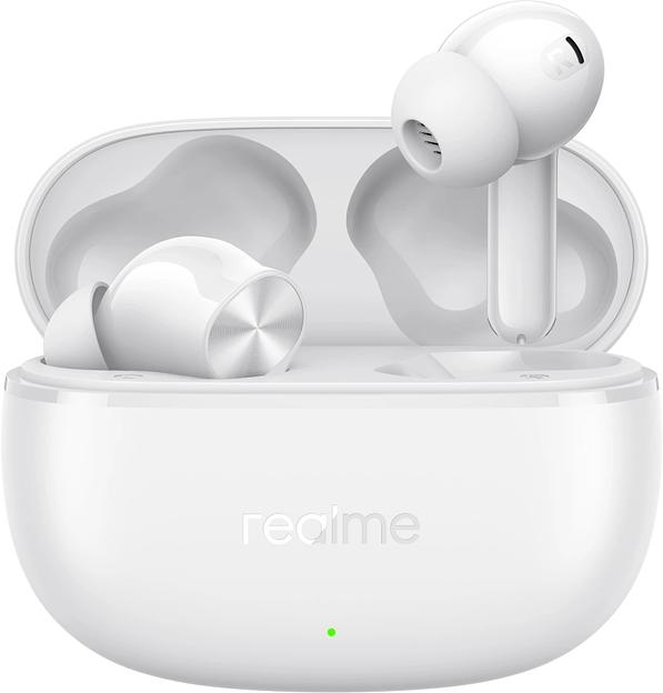 Гарнитура внутриканальные Realme Buds T200 белый беспроводные bluetooth в ушной раковине (6941764462076) фото 1