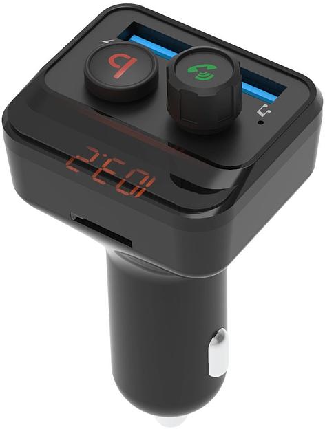 Автомобильный FM-модулятор Ritmix FMT-B100 черный MicroSD BT USB (80000554) фото 3