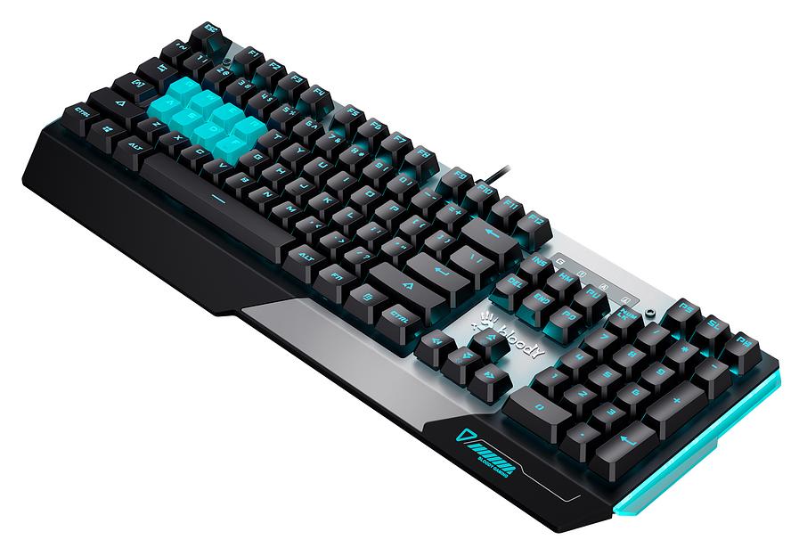 Клавиатура A4Tech Bloody B865 механическая серый USB for gamer LED фото 3