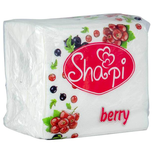 Салфетки бумажные сервировочные Shapi berry 24×24 см, 90 шт ОПТ фото 1