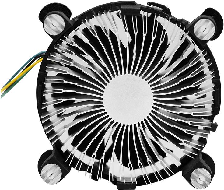 Устройство охлаждения(кулер) KingPrice KPAC-65-PWM3 92x92x25mm Soc-1200/1150/1151/1155 черный 4-pin 18-35dB Al 65W 140gr Ret фото 3