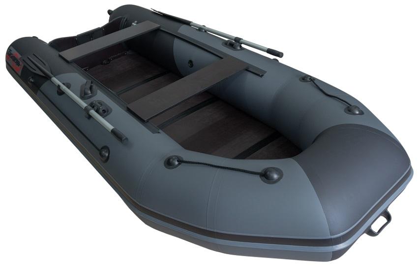Лодка Таймень NX 3200 СКК, 3200*1500*420 мм., цвет: графит-черный фото 3