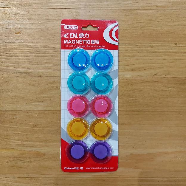 Набор магнитов "Magnetic" для маркерной доски 30мм, 10шт, DL0672 ОПТ фото 1