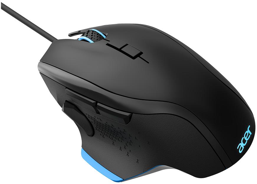 Мышь Acer OMW123 черный оптическая (6400dpi) USB (6but) фото 6