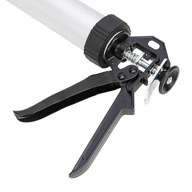 Пистолет для герметика Deli DL2380 Размер: 15 дюймов/380 мм. Сталь А3 + алюминий. Угол поворота 360. фото 4