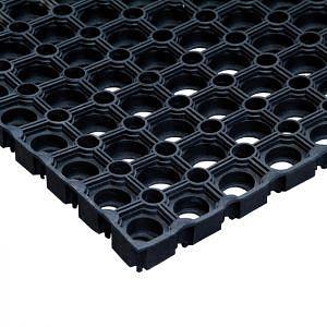 Ячеистые коврики, чёрные фото 1