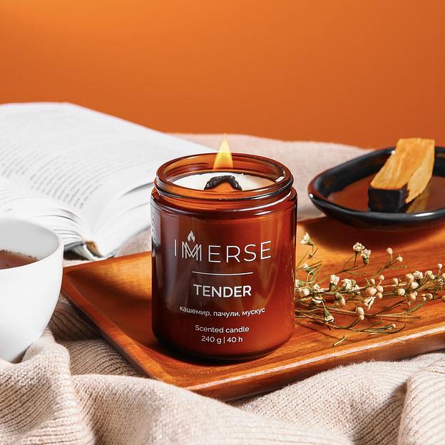 Ароматическая свеча Immerse «Tender» 240 мл ОПТ фото 1