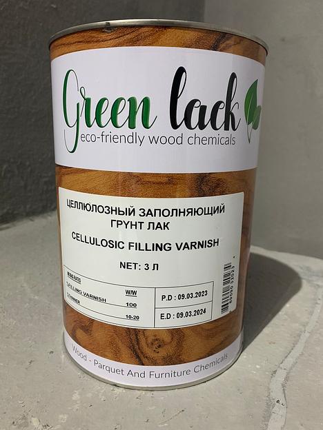 Лак заполняющий для дерева Innova Polimer бесцветный, 3 л фото 1