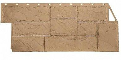 Фасадная панель FineBer Дачный, Камень Крупный, бежевый фото 1