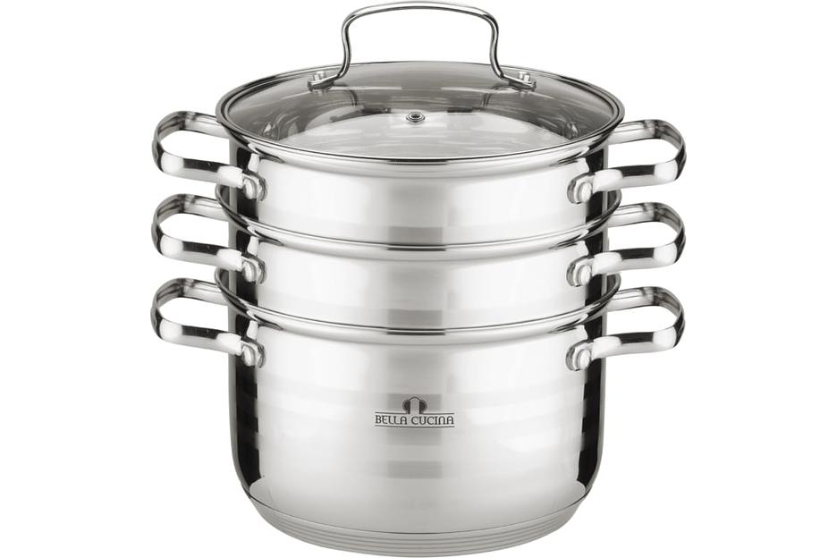 Набор посуды 4 предмета + пароварка Bella Cucina арт.BC-2096 ОПТ фото 1
