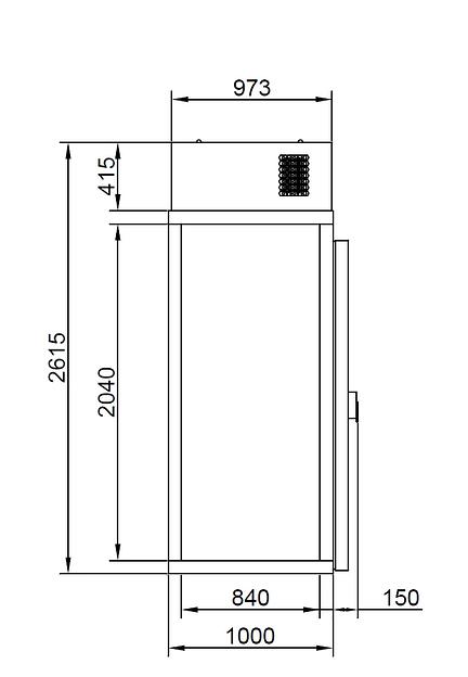 Камера холодильная КХН 1,44 Minicella МВ морозильная 1 дверь с полом фото 3