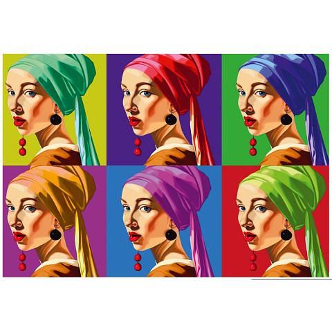Пазл 500 элементов Девушка в серёжках.Поп-арт, ФРЕЯ PZL-500/47 фото 1