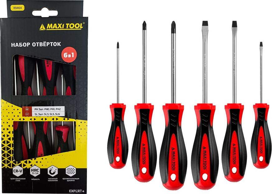 Набор отверток Maxi Tool «Expert» 6 шт ОПТ фото 1