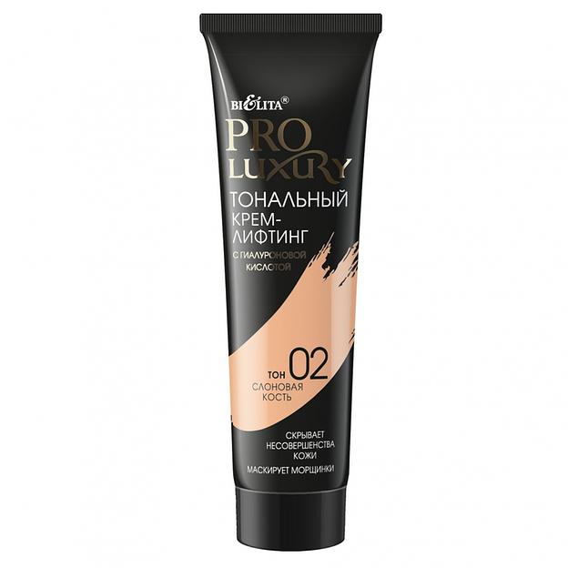Белита pro тональный крем-лифтинг с гиалуроновой кислотой тон 02 слоновая кость 30мл фото 1