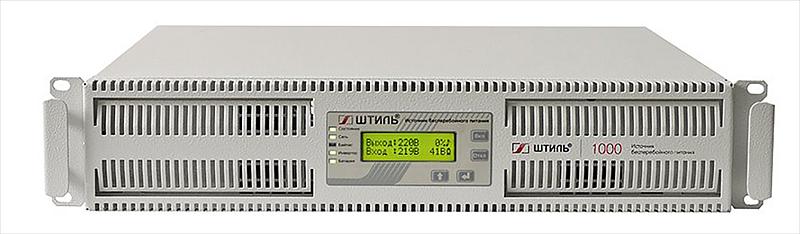 ШТИЛЬ ИБП 1000 ВА; 1 фазный; on-line; батарея: 36В, ЗУ 1А; rack (SR1101SL) фото 1