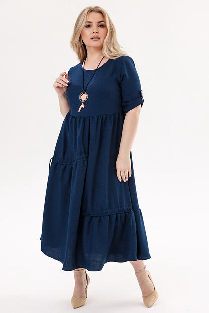 Платье женское  6079/12/Темно-синий  фото 5