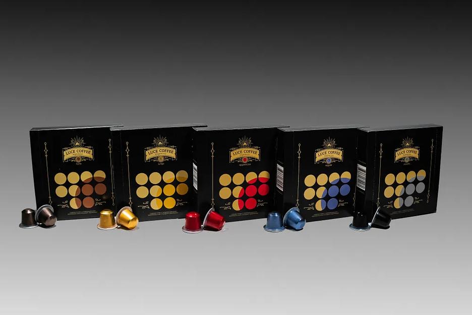 Кофе в капсулах набор LUCE COFFEE ESPRESSO Assorti, 100 капсул ОПТ фото 1