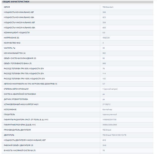 Дизельный генератор 550 кВт контейнерного типа TTD 690TS CG ОПТ фото 5