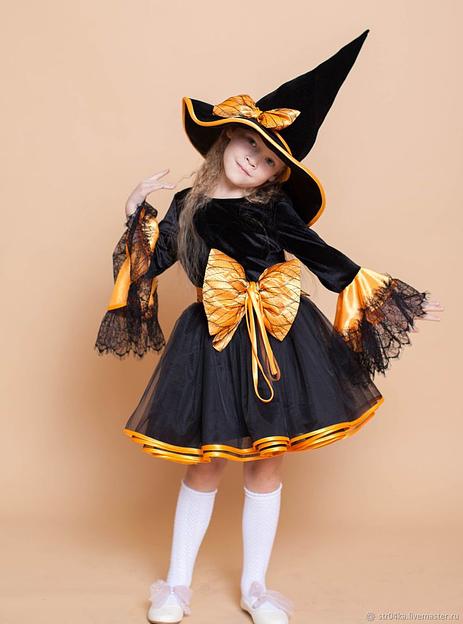 Услуга пошива карнавального костюма «Ведьмочка» фото 1