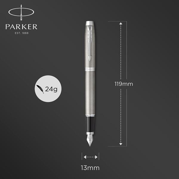 Набор ручек Parker IM Core FK221 (2183058) Stainless Steel CT M сталь нержавеющая подар.кор. ручка перьевая, ручка шариковая фото 6