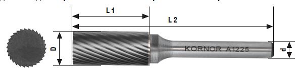 Твердосплавные борфрезы цилиндрические Тип А ОПТ фото 2