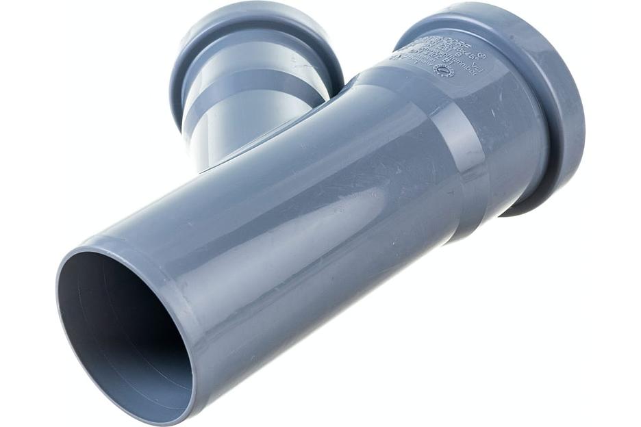 Тройник канализационный 45 град. 50х40 фото 3