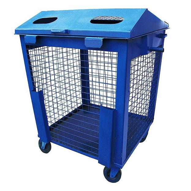 Сетчатый контейнер для РСО с колесами 1,1 куб. м фото 1