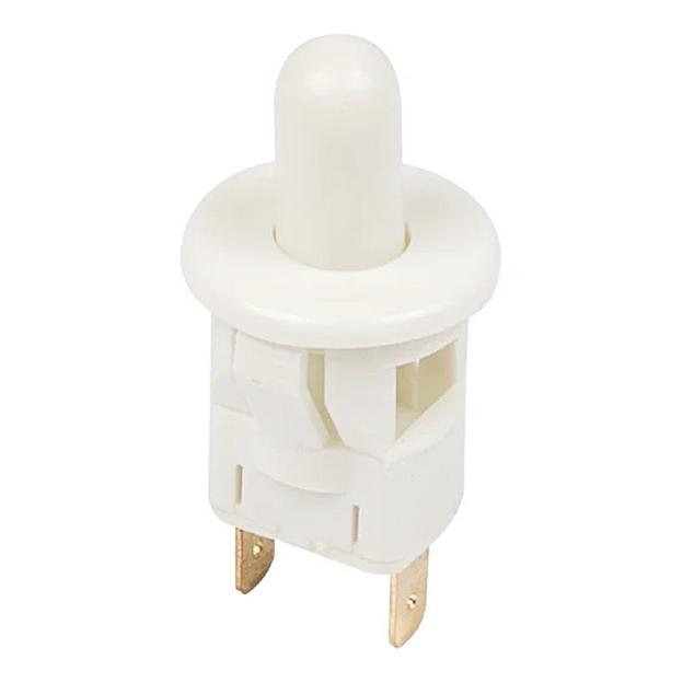 Rexant 36-3021 Выключатель-кнопка 250V 2.5А (2с) ON-(OFF) Б/Фикс белый (мебельная) фото 1