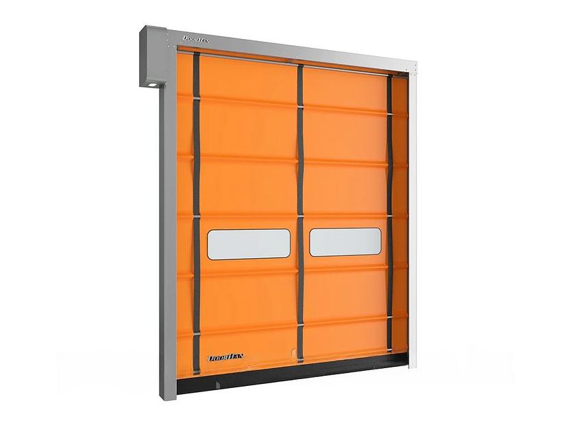 Скоростные складывающиеся ворота с повышенной ветровой нагрузкой под заказ ОПТ фото 1