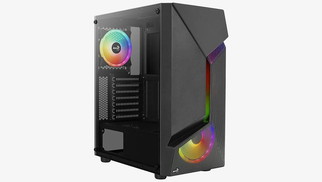 Корпус MidiTower AEROCOOL SCAPE-G-BK-v2 black (4711099471546) (без блока питания) фото 1