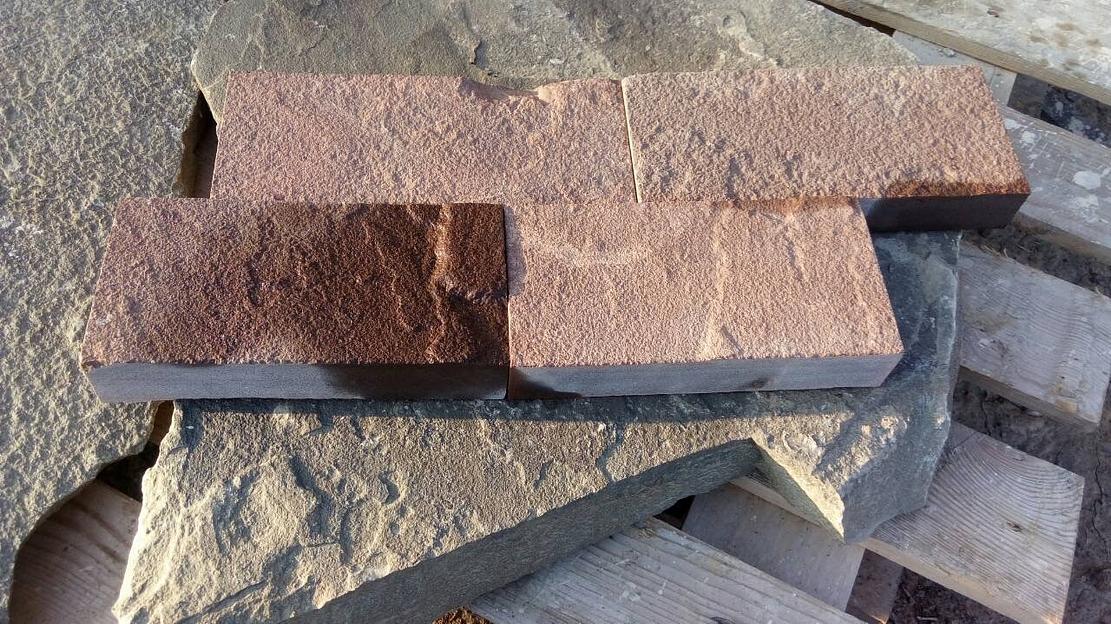 Брусчатка песчаник пиленный Терракот красный /м2 (60 мм) фото 1