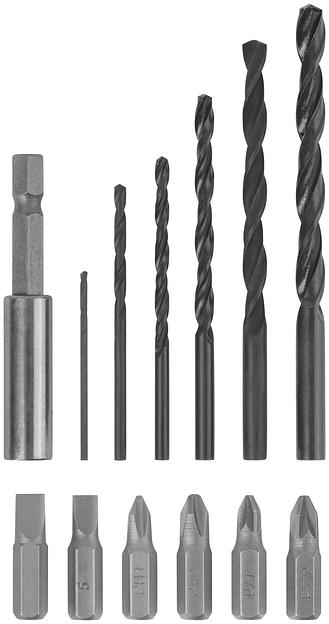 Дрель-Шуруповерт акк. 18.0 В, 0-400/1450 об/мин, 29.0 Нм, 2 (Li-Ion) 1.3 Ач, 1.5 ч., рез. накл., кейс фото 9