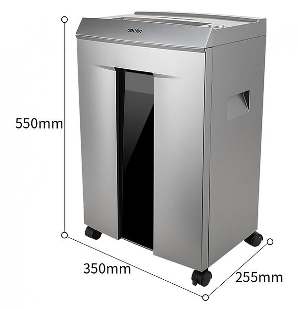 Шредер Deli 9958 серебристый с автоподачей (секр.P-4)/фрагменты/10лист./20лтр./скрепки/скобы фото 3