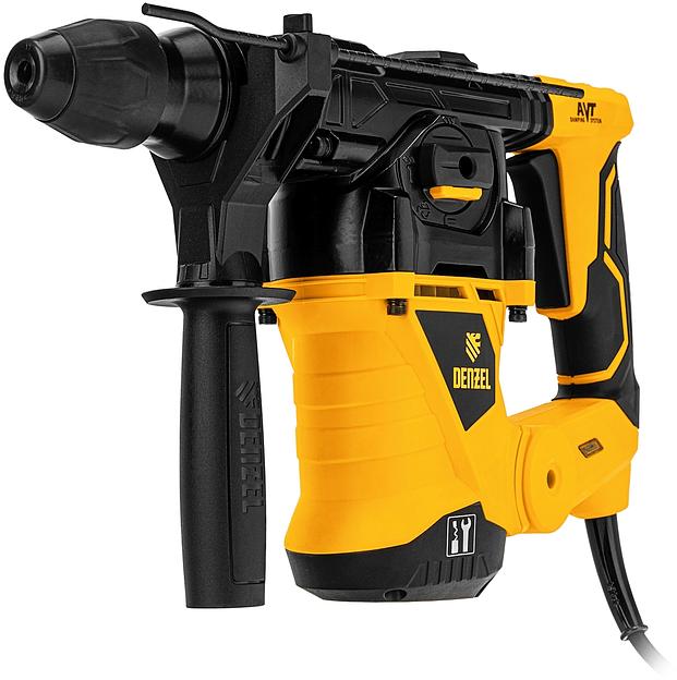Перфоратор Denzel RHV-1250-30 патрон:SDS-plus уд.:5Дж 1250Вт (кейс в комплекте) фото 3