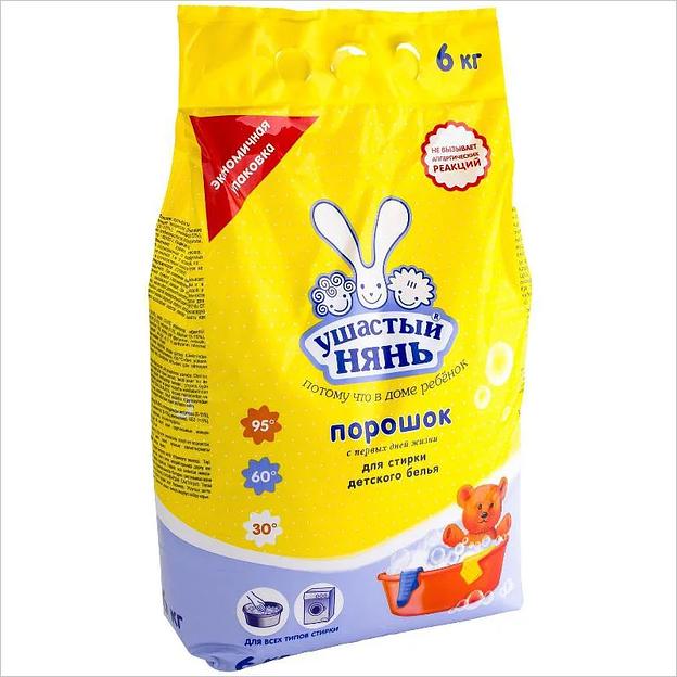Стиральный порошок «Ушастый нянь» автомат 6 кг ОПТ фото 1