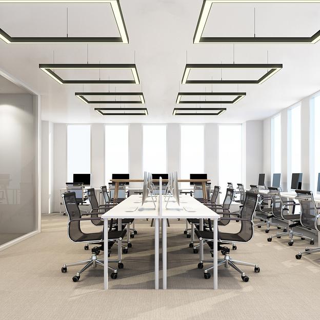 Светильник квадратный подвесной 1060х1060х50 3000K 72W фото 5