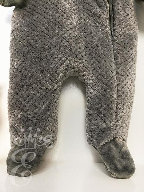 Комбинезон утеплённый для малышей «Её малышество» с капюшоном, серый, 91212Ксер, опт фото 3