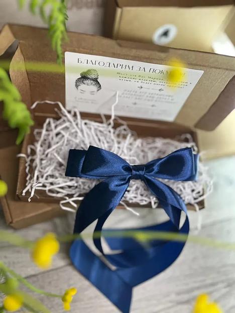 Заколка для волос «Бантик» Casanda Hey синяя, опт фото 10