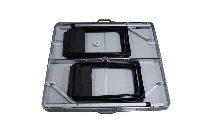 Стол туристический раскладной с 4 табуретами Green Way оранжевый/графит фото 5