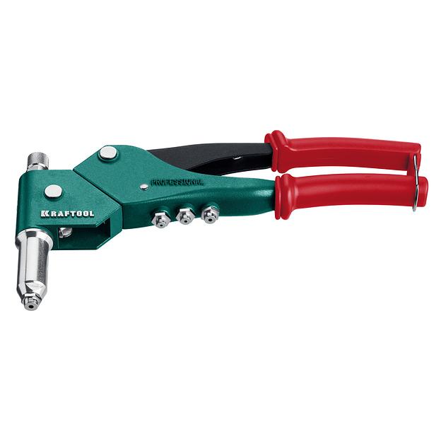 KRAFTOOL Combo3-M6, 360°, 3 вида заклёпок, комбинированный поворотный заклепочник в кейсе (31178) фото 9