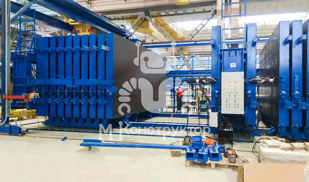 Кассетная установка для производства стеновых панелей фото 3