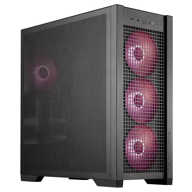 Корпус ASUS TUF GAMING GT302 TG ARGB BLACK (90DC00I0-B19000) GT302/ARGB FANS/BLK фото 5