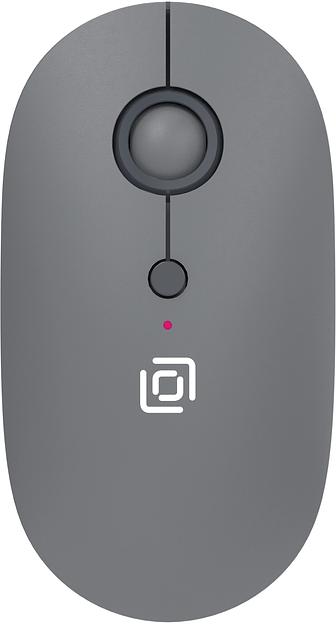 Мышь Оклик 409MW графитовый оптическая 1600dpi беспров. BT/Radio USB для ноутбука 4but (2007545) фото 1