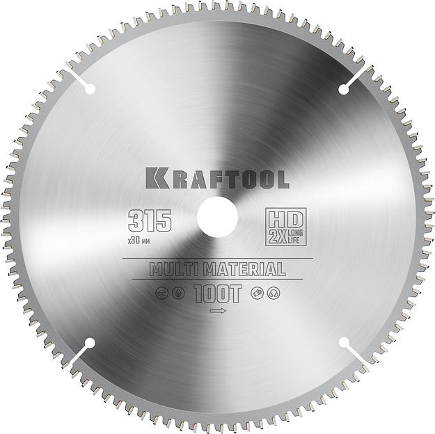 KRAFTOOL Multi Material, 315 х 30 мм, 96Т, пильный диск по алюминию (36953-315-30) фото 1