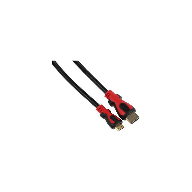 Кабель аудио-видео HDMI (m) - Mini HDMI (m), ver 1.4, 2м, ф/фильтр, черный фото 1