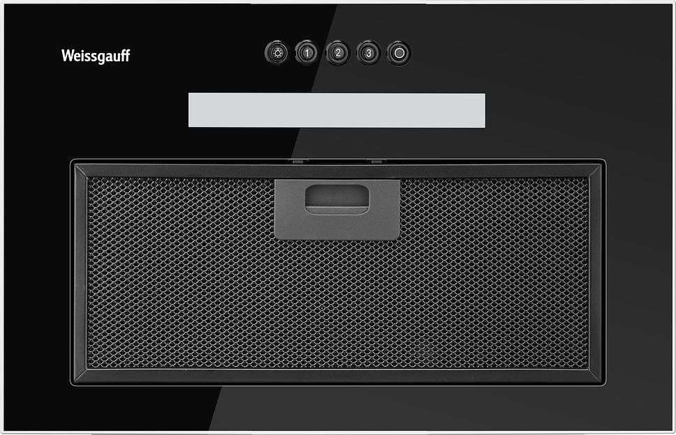 Вытяжка встраиваемая Weissgauff Aura 450 черный управление: кнопочное (1 мотор) фото 2